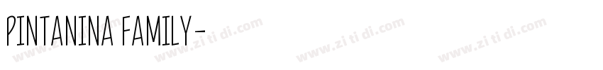 Pintanina Family字体转换 Pintanina Family字体转换